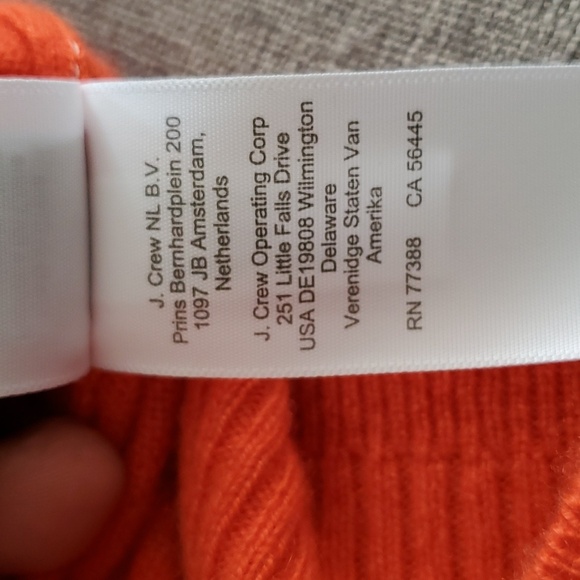J crew cashmere orange  sweater size S - Picture 15 of 16
